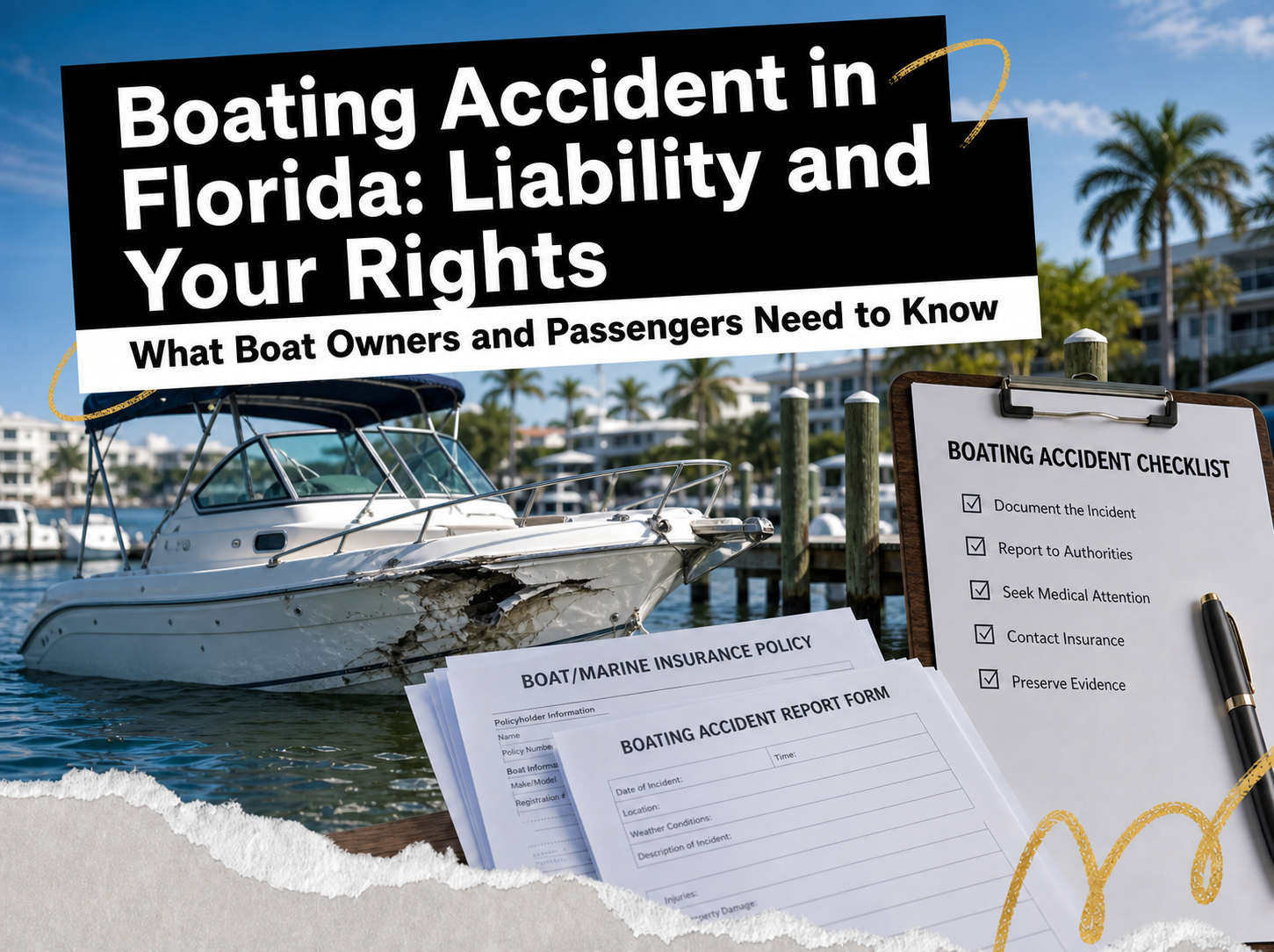 florida boating accident liability and injury claims