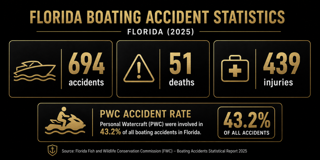 Florida boating accident statistics 2025