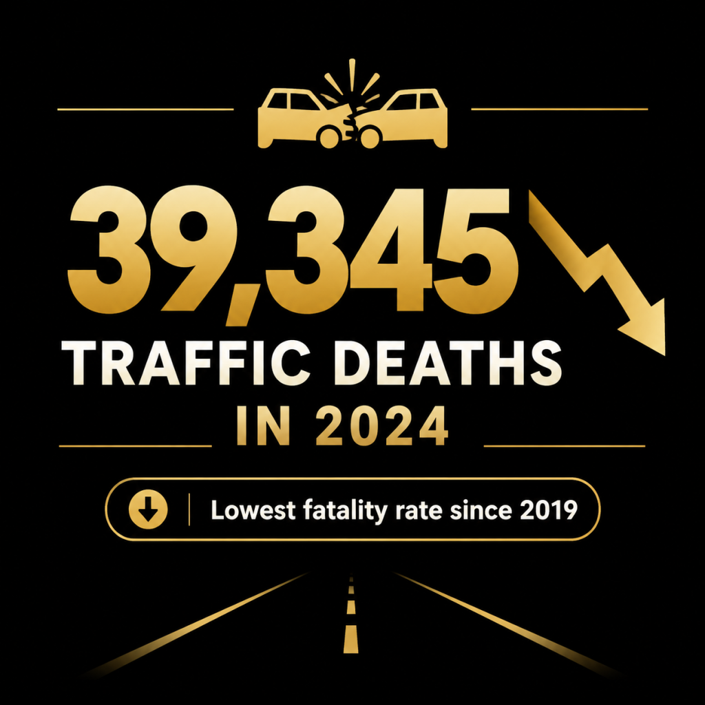 US traffic fatality statistics 2024
