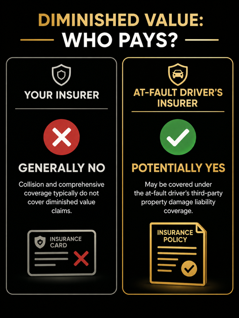 can you claim diminished value in Florida first-party vs third-party