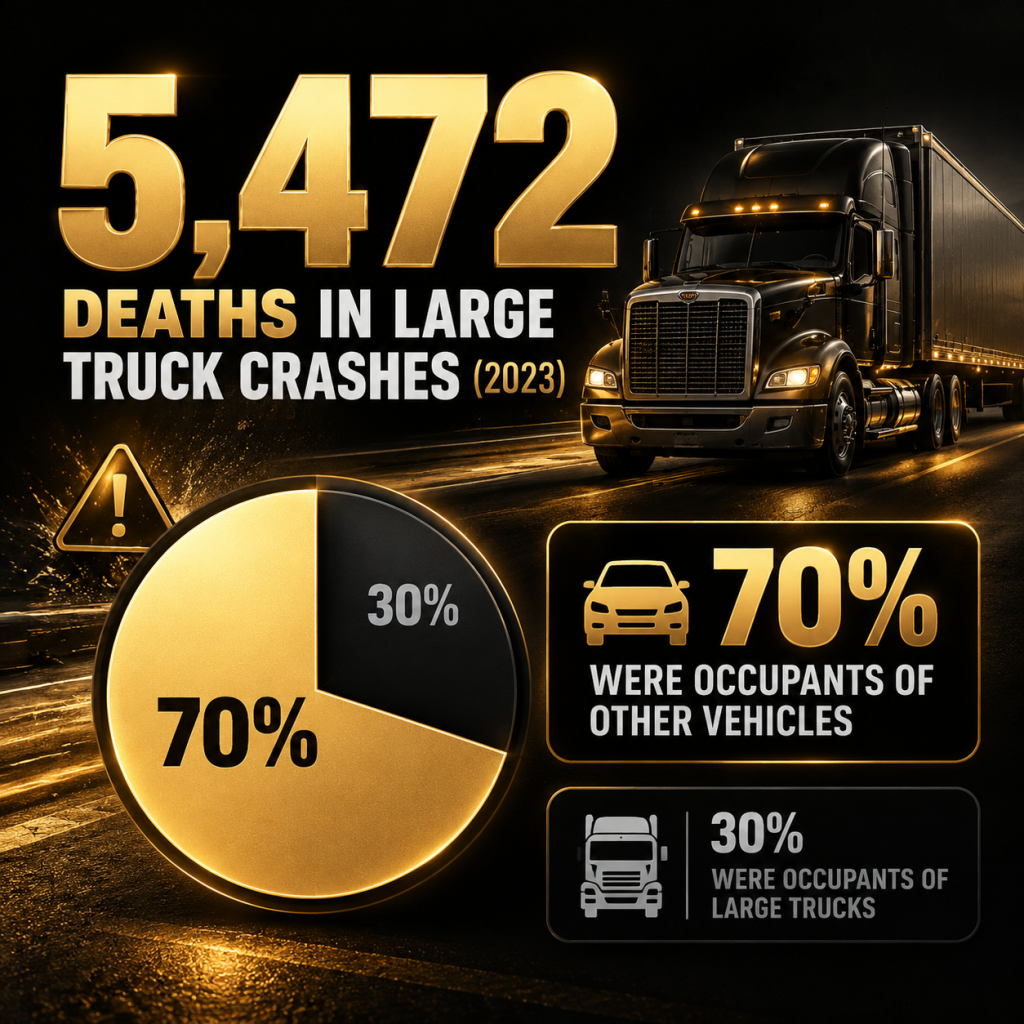 Large Truck Crash Fatality statistics nhtsa 2023