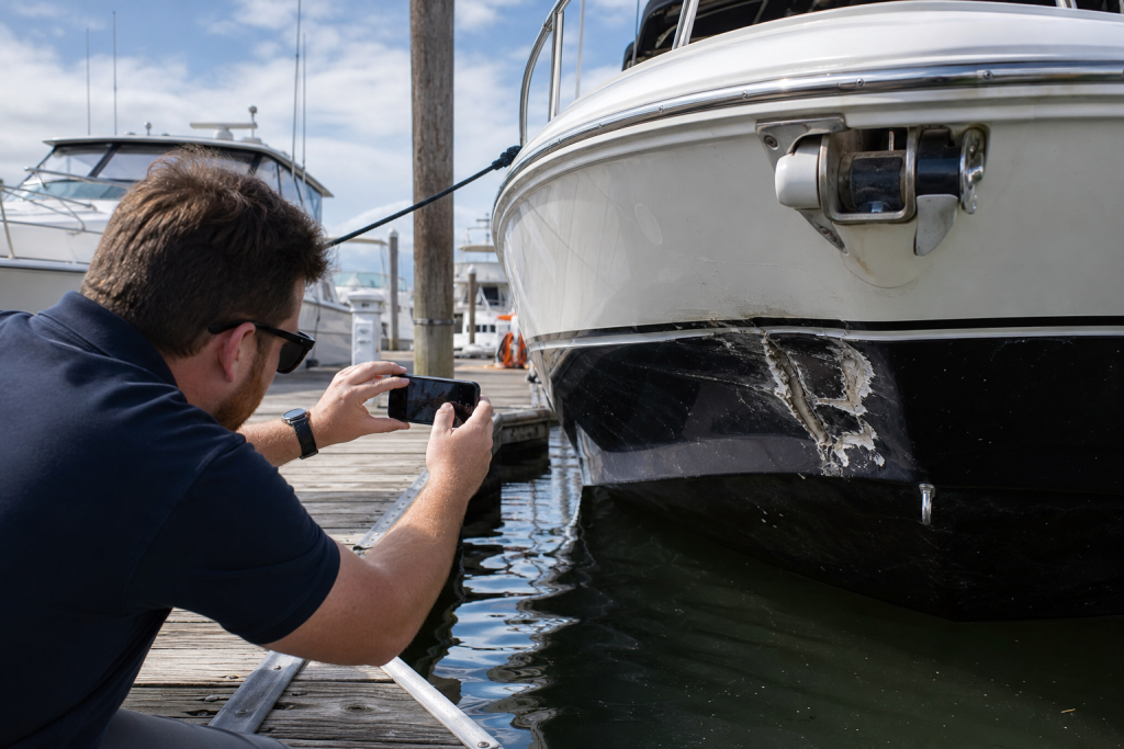 evidence to document after a miami boat accident