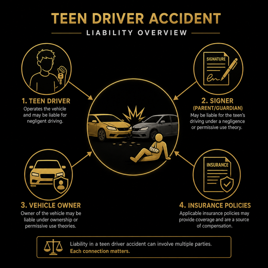 parent liability for a teen driver accident in Florida